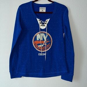NY Islanders Hockey Sweatshirt Slim Fitting